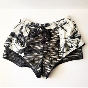 Stylestalker High Waist Net Forest Shorts